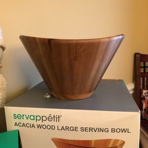 Servappitit large wood salad bowl